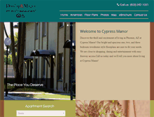 Tablet Screenshot of cypress-manor.net